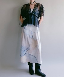 Design Strap Jacquard Dress/デザインストラップジャガードドレス