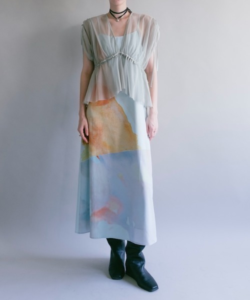 Art Print 2piece Dress（ワンピース）｜sahara（サハラ）の