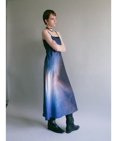 sahara(サハラ)の「Art Print 2piece Dress(ワンピース・レディース・ライトグリーン/ネイビー/ブラック・FREE)」の18枚目の写真