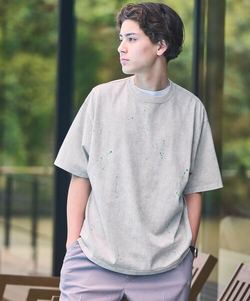 SCREEN STARS(スクリーンスターズ)の「【別注】<SCREEN STARS>GLR ドロップ ペイント 半袖 Tシャツ(Tシャツ/カットソー・メンズ・ブラック/ライトグレー/ダークブラウン・XL/M/L)」の6枚目の写真