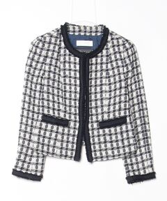 セール】idol tweed jacket（ノーカラージャケット）｜Otte（オッテ