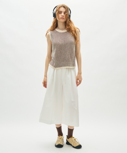 full/fill.（フルフィル）の「sheer rib knit top / シアーリブニットトップ（ニット/セーター・レディース・ブラウン/ブラック・FREE）」の21枚目の写真