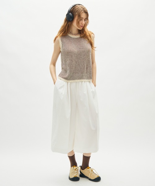 full/fill.（フルフィル）の「sheer rib knit top / シアーリブニットトップ（ニット/セーター・レディース・ブラウン/ブラック・FREE）」の22枚目の写真