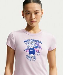 ナイキ スポーツウェア チル ニット ウィメンズ スリム モッドクロップド Tシャツ / Nike Sportswear Chill Knit Women's Slim Mod-Cropped T-Shirt IM6415-583 Bleached Lilac