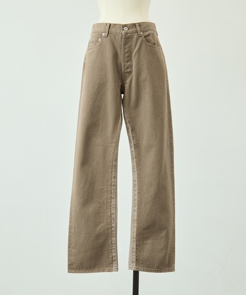 INSCRIRE(アンスクリア)の「INSCRIRE Color Denim Straight(デニムパンツ・レディース・ブラック/ベージュ・30/31/28/29)」の5枚目の写真