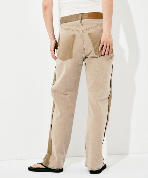 INSCRIRE(アンスクリア)の「INSCRIRE Color Denim Straight(デニムパンツ・レディース・ブラック/ベージュ・30/31/28/29)」の11枚目の写真
