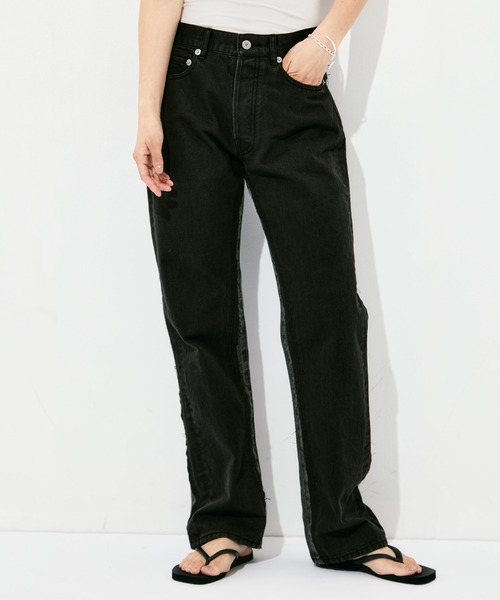 INSCRIRE(アンスクリア)の「INSCRIRE Color Denim Straight(デニムパンツ・レディース・ブラック/ベージュ・30/31/28/29)」の21枚目の写真