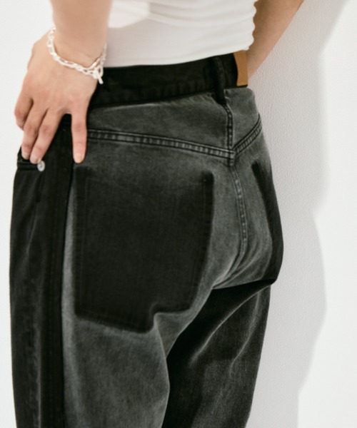 INSCRIRE(アンスクリア)の「INSCRIRE Color Denim Straight(デニムパンツ・レディース・ブラック/ベージュ・30/31/28/29)」の20枚目の写真