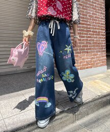 HELLO.SANFRANCISCO | 【HELLO.SANFRANCISCO】カラフルペイントデニム(デニムパンツ)