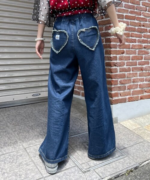 HELLO.SANFRANCISCO(ハローサンフランシスコ)の「【HELLO.SANFRANCISCO】カラフルペイントデニム(デニムパンツ・レディース・ネイビー/サックスブルー・SMALL/MEDIUM)」の6枚目の写真