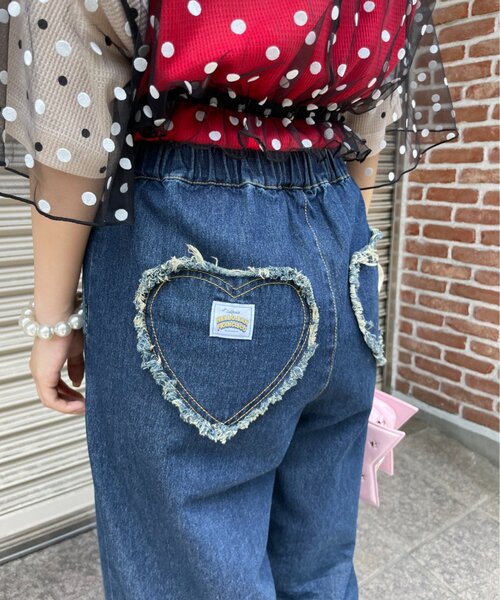 HELLO.SANFRANCISCO(ハローサンフランシスコ)の「【HELLO.SANFRANCISCO】カラフルペイントデニム(デニムパンツ・レディース・ネイビー/サックスブルー・SMALL/MEDIUM)」の11枚目の写真