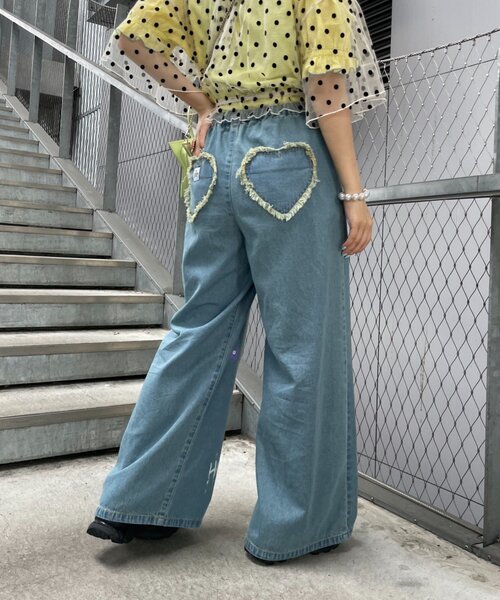 HELLO.SANFRANCISCO(ハローサンフランシスコ)の「【HELLO.SANFRANCISCO】カラフルペイントデニム(デニムパンツ・レディース・ネイビー/サックスブルー・SMALL/MEDIUM)」の17枚目の写真