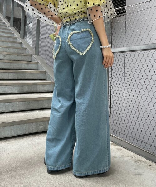 HELLO.SANFRANCISCO(ハローサンフランシスコ)の「【HELLO.SANFRANCISCO】カラフルペイントデニム(デニムパンツ・レディース・ネイビー/サックスブルー・SMALL/MEDIUM)」の18枚目の写真