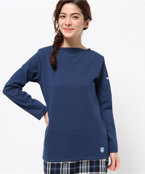 ORCIVAL(オーシバル)の「【ORCIVAL/オーチバル】 CLWCottonLound100%(Tシャツ/カットソー・レディース・ホワイト/ブラック/ブルー・1)」の1枚目の写真