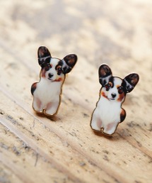 【 Port / ポート 】 リアルドッグモチーフ スタッドピアス / 犬_