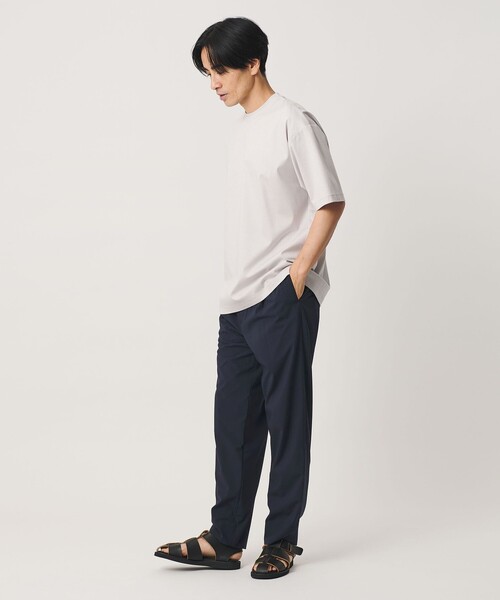 BEAUTY&YOUTH UNITED ARROWS(ビューティーアンドユースユナイテッドアローズ)の「クール 1プリーツ テーパード スラックス NO.7 接触冷感 ヨコストレッチ(スラックス・メンズ・ネイビー/ナチュラル/ブラック・S/M/XL/L)」の6枚目の写真