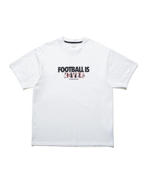 F.C.Real Bristol(エフシーレアルブリストル)の「FOOTBALL IS NEVER BORING TEE(Tシャツ/カットソー・メンズ・ブラック/ホワイト・SMALL/MEDIUM/LARGE/X-LARGE/XX-LARGE)」の2枚目の写真
