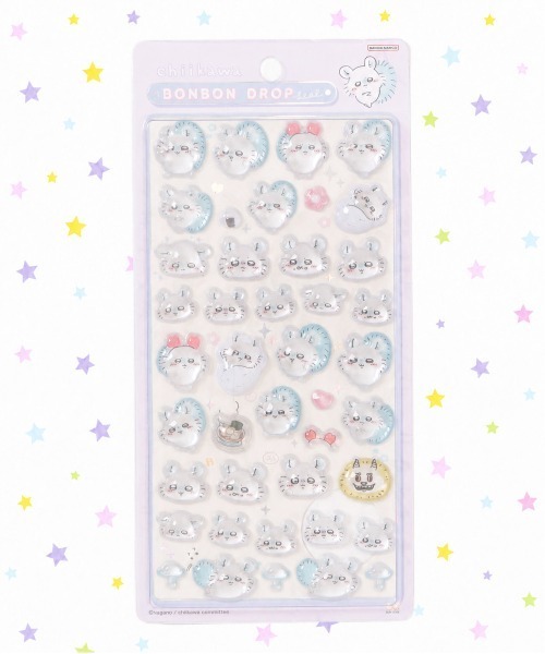 nini toys(ニニトイズ)の「【nini toys】≪ちいかわ≫ボンボンドロップシール/ぷくぷく/シール(ステッカー/テープ・レディース・C/B/A/D・ONESIZE)」の1枚目の写真