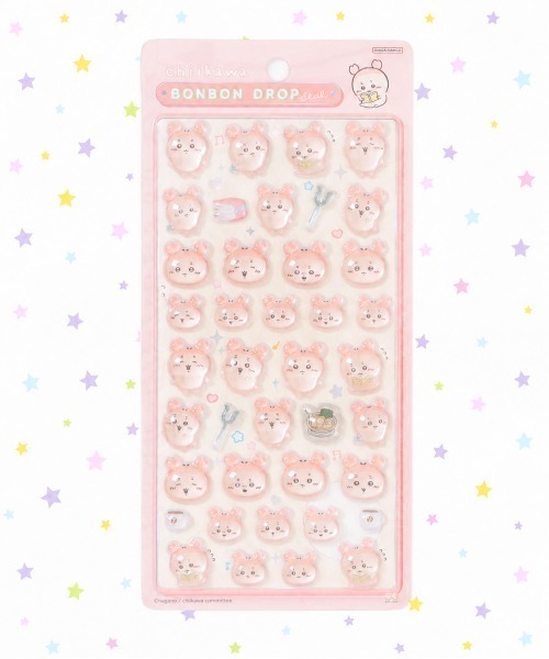 nini toys(ニニトイズ)の「【nini toys】≪ちいかわ≫ボンボンドロップシール/ぷくぷく/シール(ステッカー/テープ・レディース・C/B/A/D・ONESIZE)」の2枚目の写真