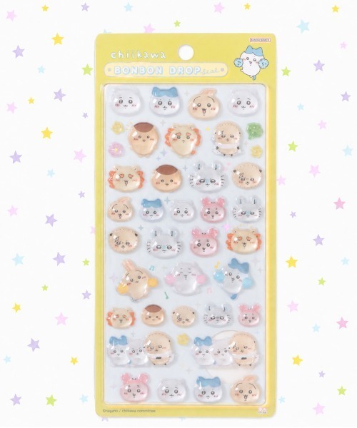 nini toys(ニニトイズ)の「【nini toys】≪ちいかわ≫ボンボンドロップシール/ぷくぷく/シール(ステッカー/テープ・レディース・C/B/A/D・ONESIZE)」の3枚目の写真