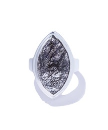 【quip queint】nebula ring black rutille/ネビュラ リング ブラックルチル QU289