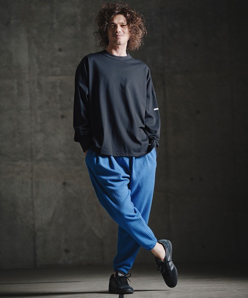 GLIMCLAP(グリムクラップ)の「mlt5759-Smooth Jersey LS Tee ロングスリーブTシャツ(211-021-gla-cg)(Tシャツ/カットソー・メンズ・チャコールグレー/ホワイト/ミックスグレー/ブラック/ネイビー・L/M/S)」の8枚目の写真