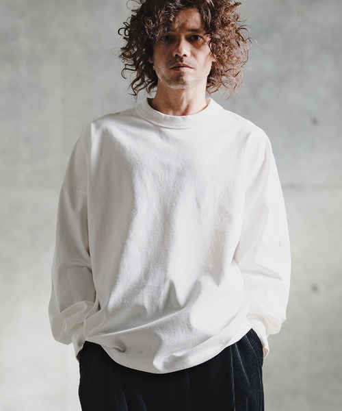GLIMCLAP(グリムクラップ)の「mlt5759-Smooth Jersey LS Tee ロングスリーブTシャツ(211-021-gla-cg)(Tシャツ/カットソー・メンズ・チャコールグレー/ホワイト/ミックスグレー/ブラック/ネイビー・L/M/S)」の13枚目の写真