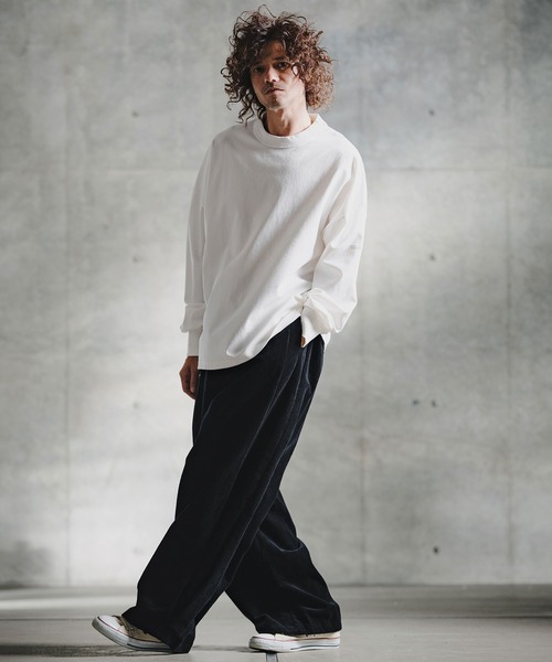 GLIMCLAP(グリムクラップ)の「mlt5759-Smooth Jersey LS Tee ロングスリーブTシャツ(211-021-gla-cg)(Tシャツ/カットソー・メンズ・チャコールグレー/ホワイト/ミックスグレー/ブラック/ネイビー・L/M/S)」の15枚目の写真