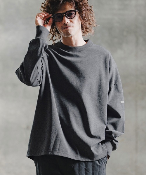 GLIMCLAP(グリムクラップ)の「mlt5759-Smooth Jersey LS Tee ロングスリーブTシャツ(211-021-gla-cg)(Tシャツ/カットソー・メンズ・チャコールグレー/ホワイト/ミックスグレー/ブラック/ネイビー・L/M/S)」の17枚目の写真