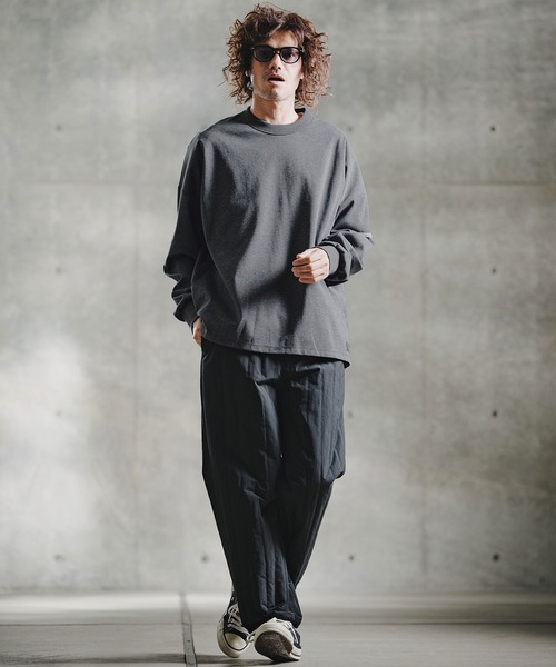 GLIMCLAP(グリムクラップ)の「mlt5759-Smooth Jersey LS Tee ロングスリーブTシャツ(211-021-gla-cg)(Tシャツ/カットソー・メンズ・チャコールグレー/ホワイト/ミックスグレー/ブラック/ネイビー・L/M/S)」の20枚目の写真