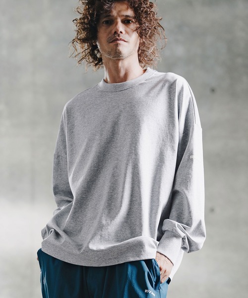 GLIMCLAP(グリムクラップ)の「mlt5759-Smooth Jersey LS Tee ロングスリーブTシャツ(211-021-gla-cg)(Tシャツ/カットソー・メンズ・チャコールグレー/ホワイト/ミックスグレー/ブラック/ネイビー・L/M/S)」の22枚目の写真