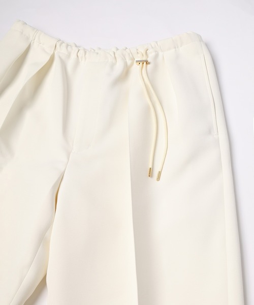 CULLNI（クルニ）の「Structured Twill Double Cloth Pintuck 2Tuck Drawstring Wide Pants（その他パンツ・メンズ・ブルー/ホワイト/ブラック/ライトベージュ・1/2/0）」の13枚目の写真