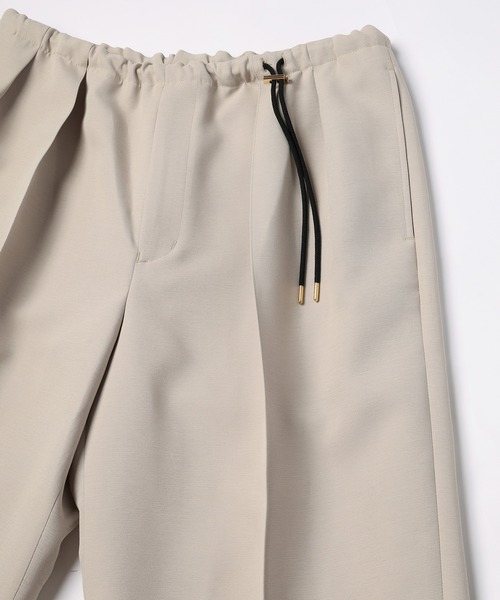 CULLNI（クルニ）の「Structured Twill Double Cloth Pintuck 2Tuck Drawstring Wide Pants（その他パンツ・メンズ・ブルー/ホワイト/ブラック/ライトベージュ・1/2/0）」の17枚目の写真