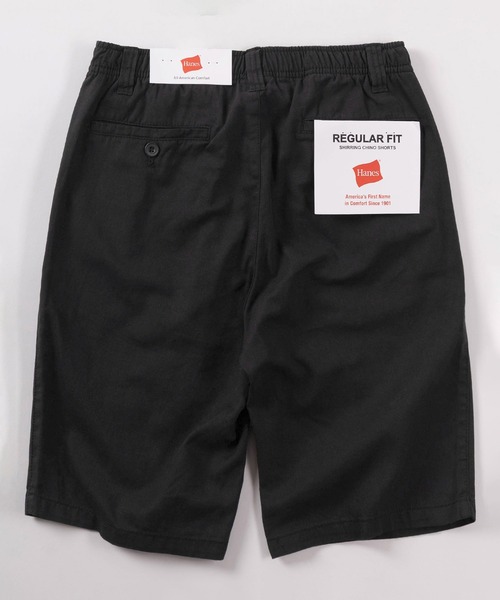 HANES(ヘインズ)の「【78】【Hanes/ヘインズ】ワンポイントロゴ チノクロス リラックス ショートパンツ/ハーフパンツ(その他パンツ・メンズ・ブラック/ネイビー/カーキ/ベージュ・XL/L/M)」の6枚目の写真