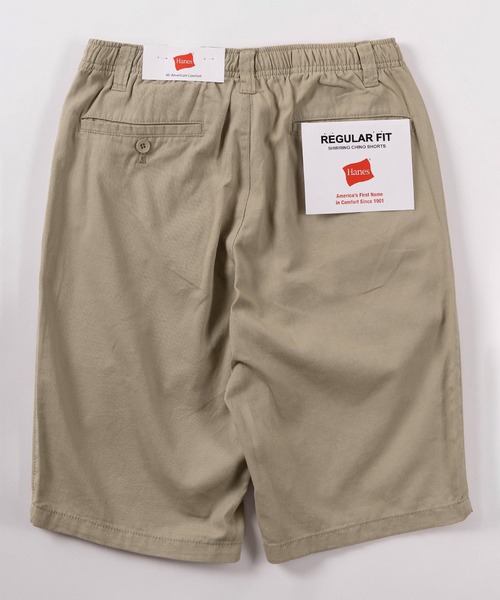 HANES(ヘインズ)の「【78】【Hanes/ヘインズ】ワンポイントロゴ チノクロス リラックス ショートパンツ/ハーフパンツ(その他パンツ・メンズ・ブラック/ネイビー/カーキ/ベージュ・XL/L/M)」の8枚目の写真