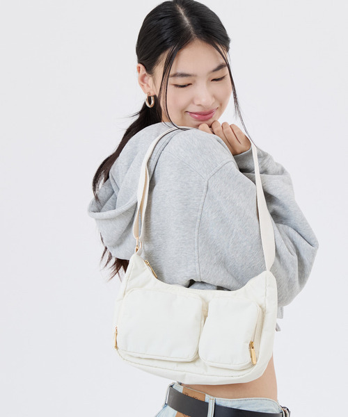 未使用✨レスポートサック チェーン メド ジップ ショルダー バッグ 