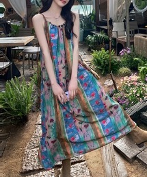 Vintage retro flower one piece