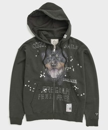 MIHARAYASUHIRO | 【MIHARAYASUHIRO/ミハラヤスヒロ】EMBELLISHED DISTRESSED PARKA/ジップパーカー(パーカー)