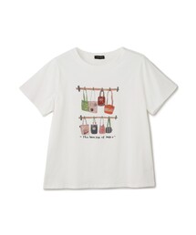 メニーバッグモチーフビジューTシャツ