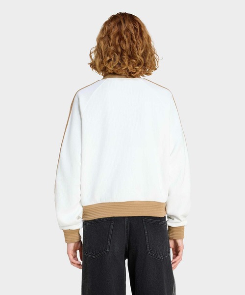 adidas(アディダス)の「アディダス オリジナルス ベロア ニット トラックトップ / ジャージ / トラックジャケット / アディダスオリジナルス adidas Originals(ジャージ・レディース・ホワイト・XX-LARGE/LARGE/MEDIUM/SMALL/X-LARGE/X-SMALL)」の2枚目の写真