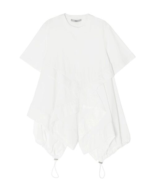 UN3D.(アンスリード)の「ORIGAMI DOCKING T-SH / オリガミドッキングTシャツ(Tシャツ/カットソー・レディース・その他1/ホワイト/ブラック・36/38)」の6枚目の写真