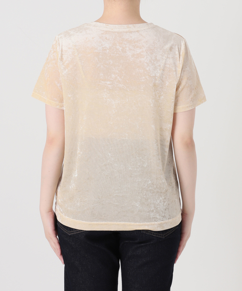 SLOBE IENA(スローブイエナ)の「メッシュベロアプルオーバー(Tシャツ/カットソー・レディース・ブラック/アイボリー/ブラウン・FREE)」の12枚目の写真