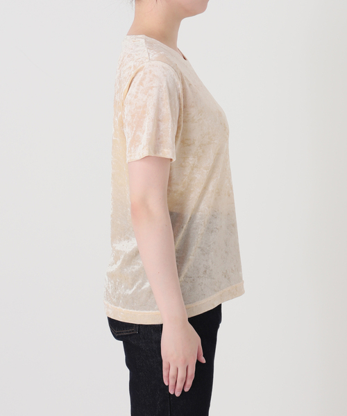 SLOBE IENA(スローブイエナ)の「メッシュベロアプルオーバー(Tシャツ/カットソー・レディース・ブラック/アイボリー/ブラウン・FREE)」の18枚目の写真