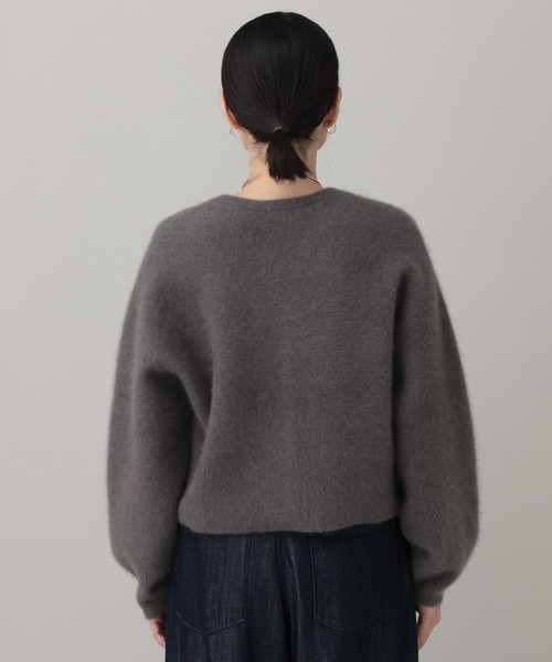 A part by(アパートバイ)の「【名品シリーズ・イージーケア】ラクーンコンカーディガン(カーディガン/ボレロ・レディース・オフホワイト/チャコールグレー/ベージュ/ライトブルー/ブラウン・FREE)」の20枚目の写真