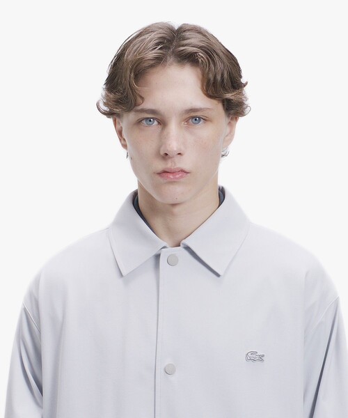 LACOSTE(ラコステ)の「ポリエステルピーチコーチジャケット(シャツ/ブラウス・メンズ・グレー/ブラック・38/39/40/41)」の7枚目の写真