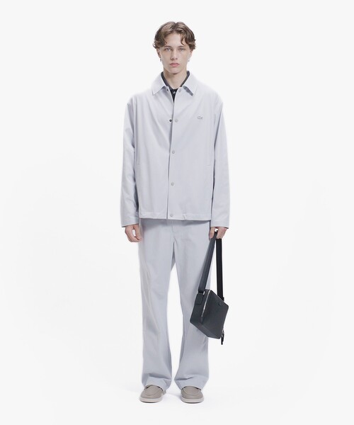 LACOSTE(ラコステ)の「ポリエステルピーチコーチジャケット(シャツ/ブラウス・メンズ・グレー/ブラック・38/39/40/41)」の11枚目の写真