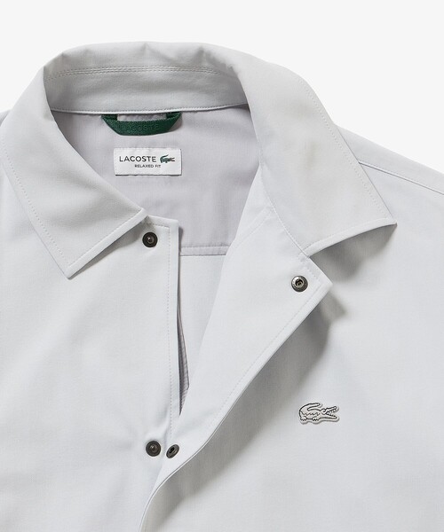 LACOSTE(ラコステ)の「ポリエステルピーチコーチジャケット(シャツ/ブラウス・メンズ・グレー/ブラック・38/39/40/41)」の14枚目の写真