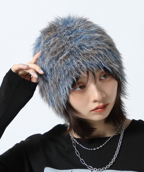 PAGEBOY(ページボーイ)の「シャギービーニー(ニットキャップ/ビーニー・レディース・オフホワイト/ブラック/ダークブラウン・FREE)」の10枚目の写真