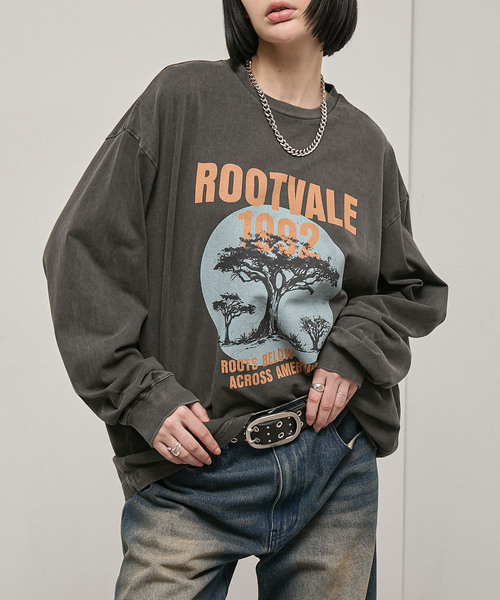 Alfred Alex】Vintage Rock Graphic L/S Tee / ヴィンテージライク