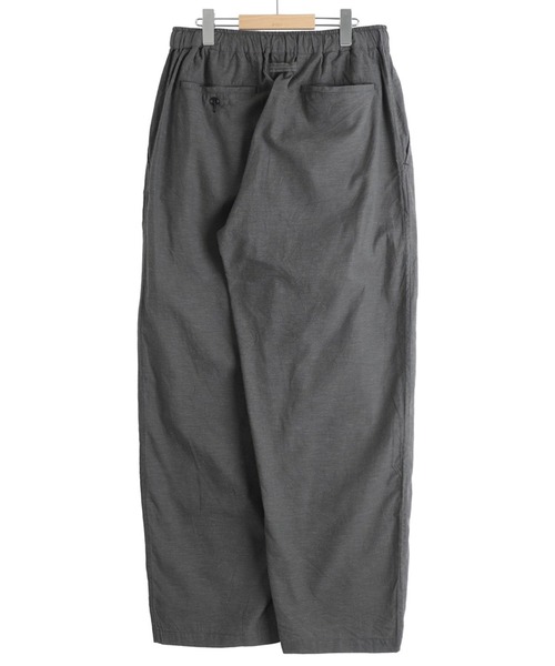 GOLD（ゴールド）の「GOLD / ゴールド：VAT DYE CHAMBRAY 1TUCK EASY PANTS：26A-GL42614[MUS]（その他パンツ・メンズ・グレー・M）」の4枚目の写真